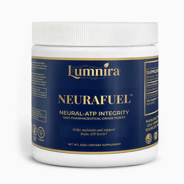 Lumnira NeuraFuel™ — Integridad ATP-Neural (Creatina Pura)