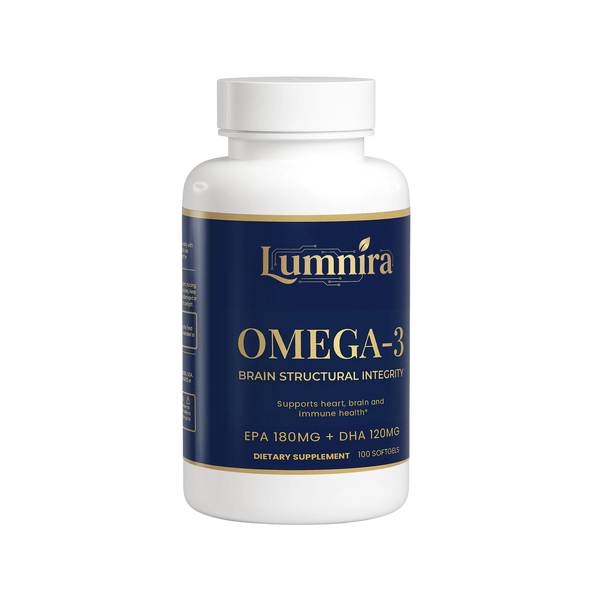 Lumnira Omega-3 (180mg EPA / 120mg DHA) — 100 Cápsulas Blandas