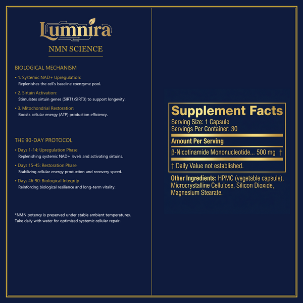 Lumnira NMN — Cellular Restoration (NAD+ Integrity)