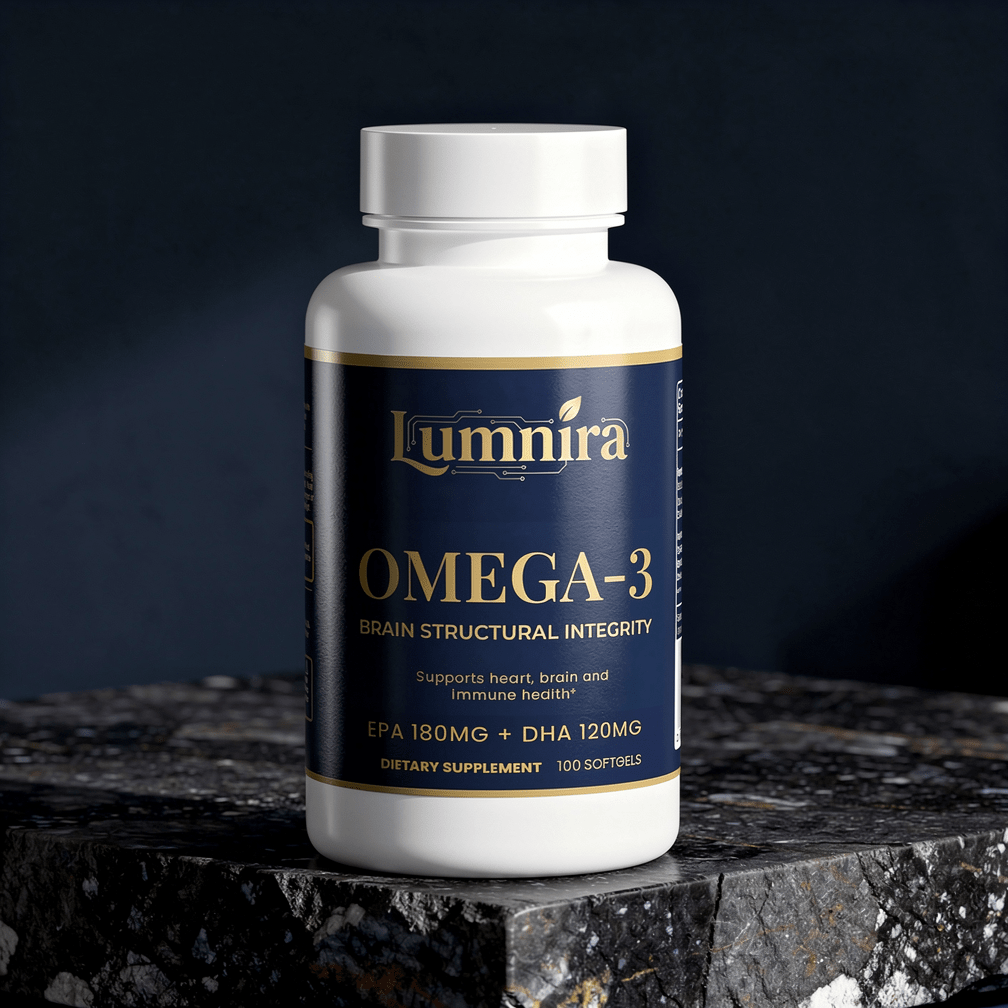 Lumnira Omega-3 (180mg EPA / 120mg DHA) — 100 SoftgelsFish Oil & Omega Fatty Acids